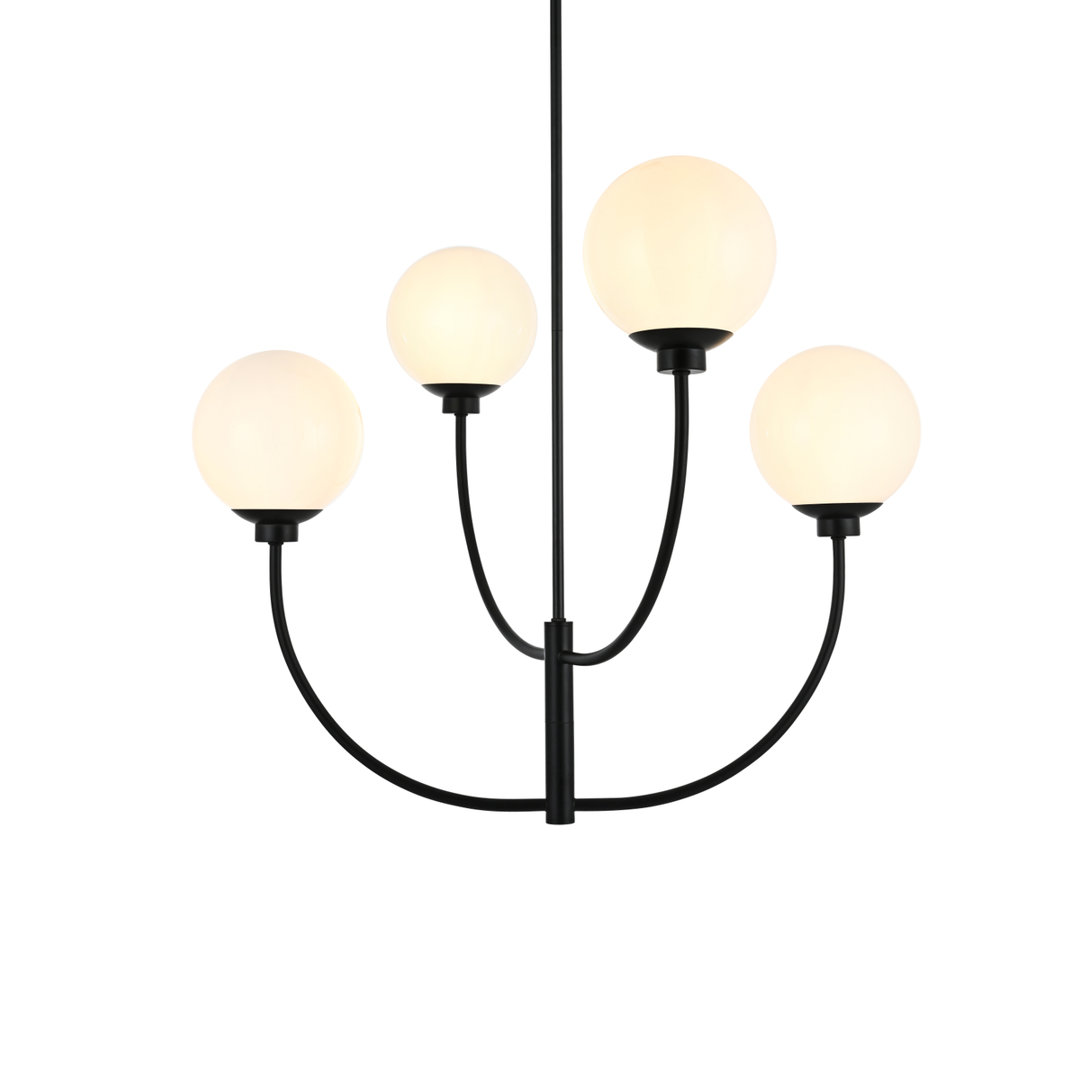 Kyle 4 - Light Dimmable Modern Linear Chandelier